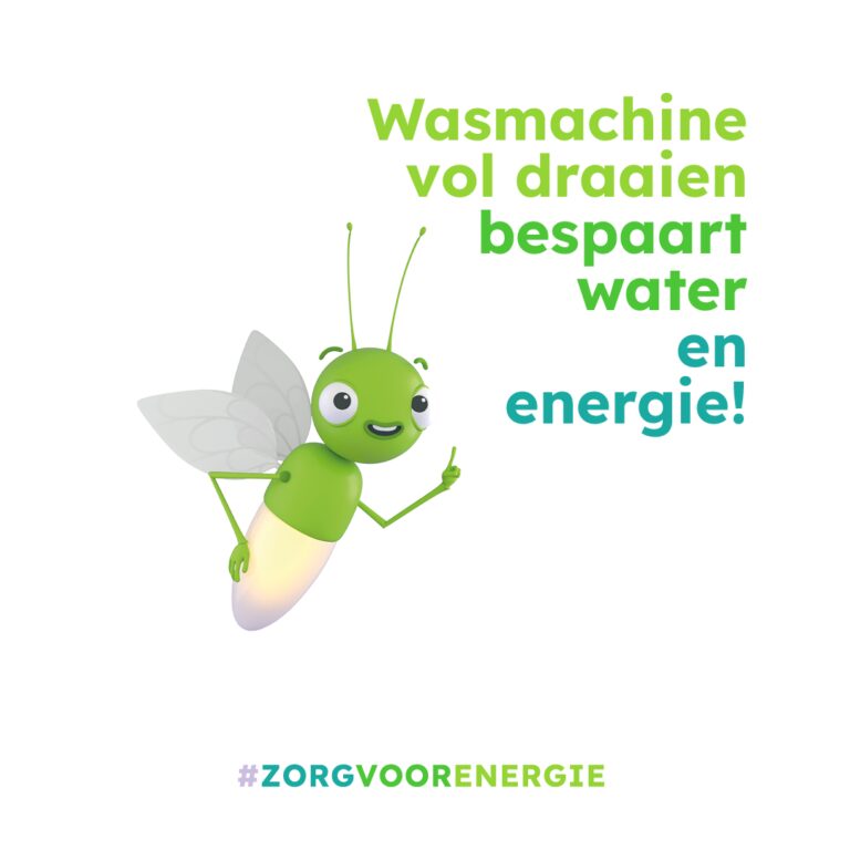 Zorg voor Energie bespaartip Volle wasmachine