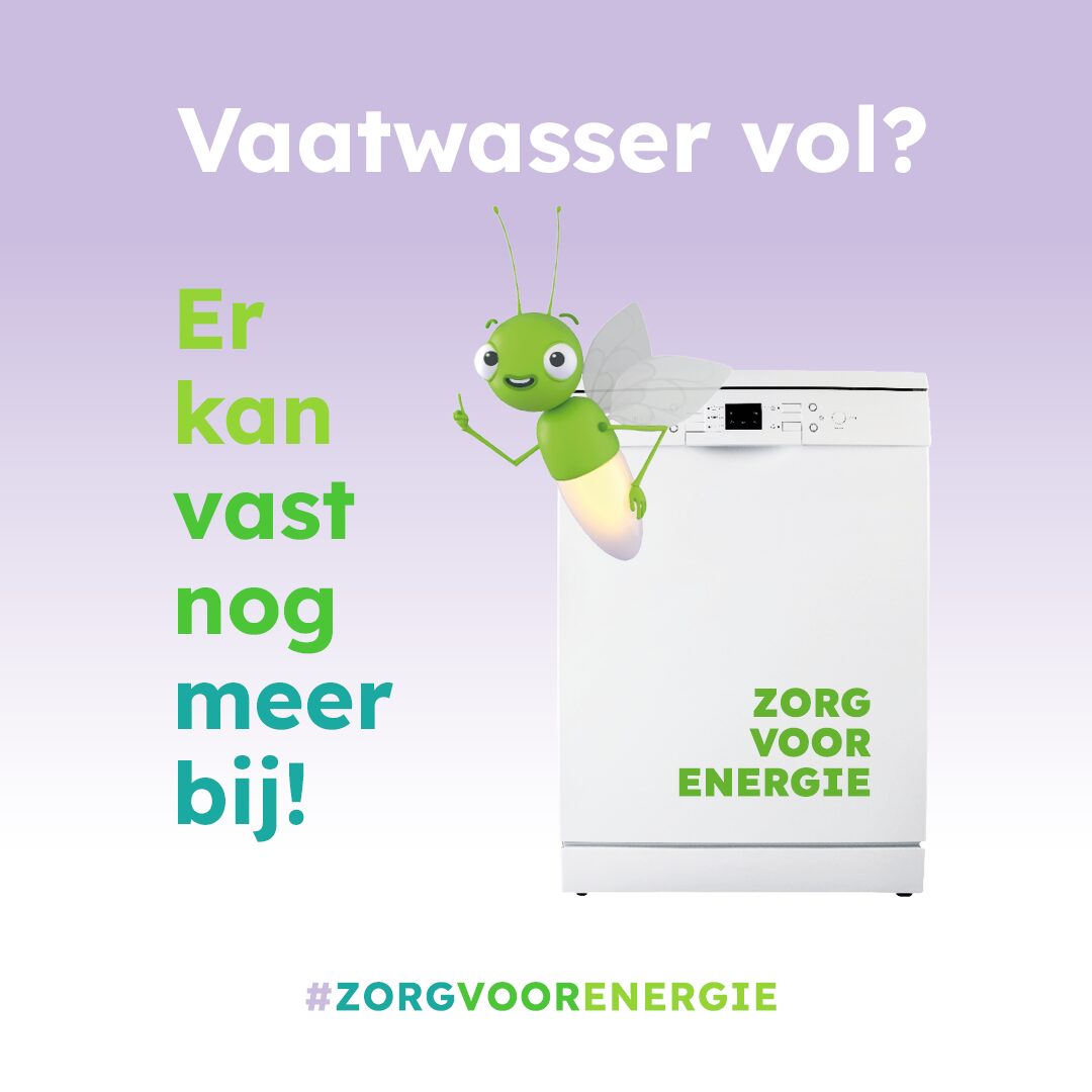 Zorg voor Energie bespaartip vaatwasser extra vol