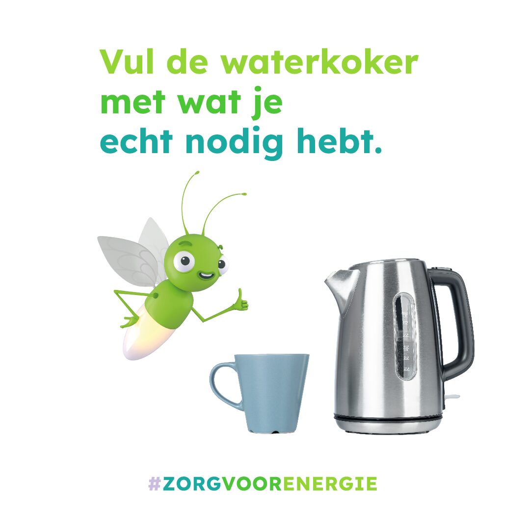 Zorg voor Energie bespaartip Waterkoker